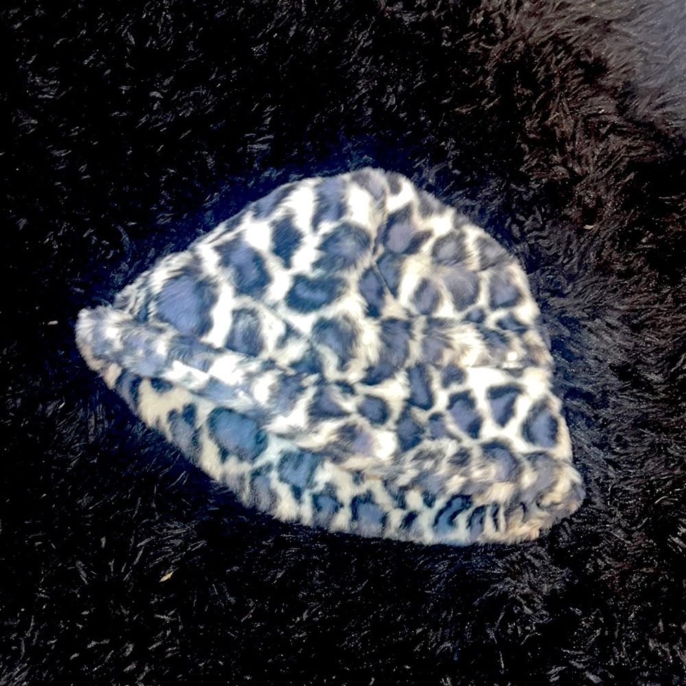 Lolita Jade Blue Leopard Bucket Hat (NEW)